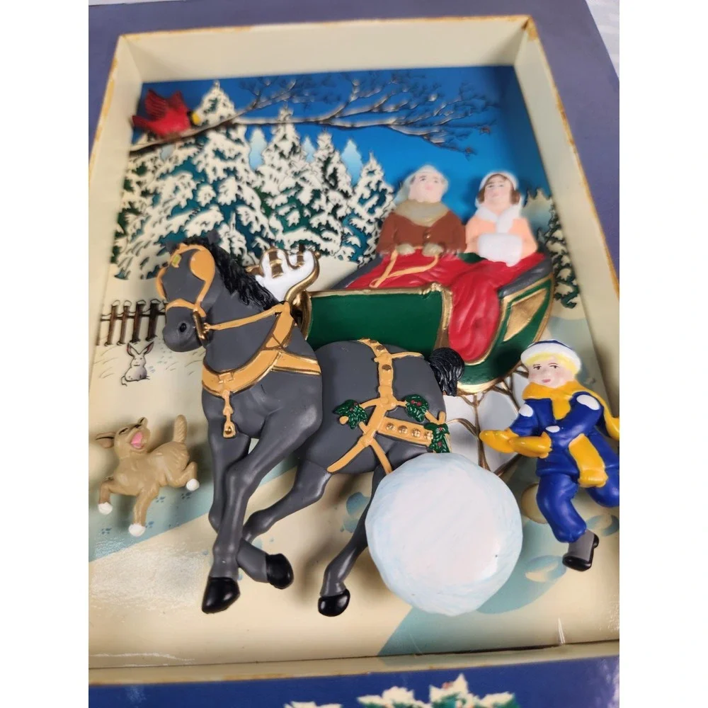 Vtg 2001 Mr Christmas Animated Musical Book WHITE CHRISTMAS Irving Berlin Works
